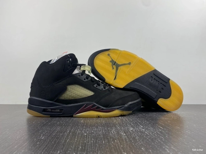 Rep TBK Black 5 Jordan Maniere A x FD1330-001 Ma Air 0709